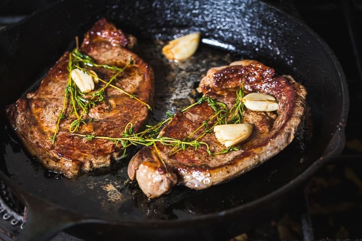 Skillet Ribeye Steak