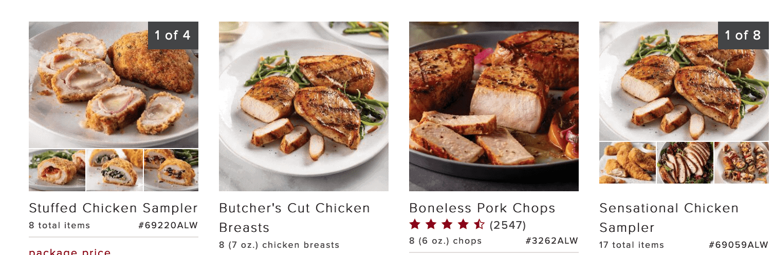 chicken and pork by omaha steaks