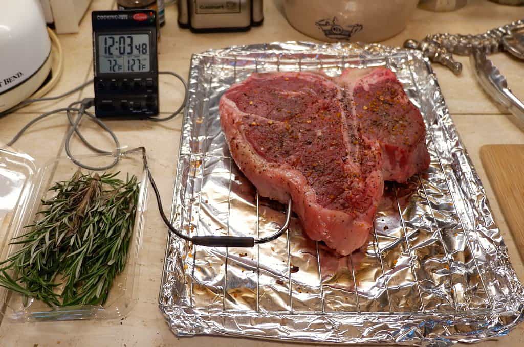 Shell Steak Reverse Sear